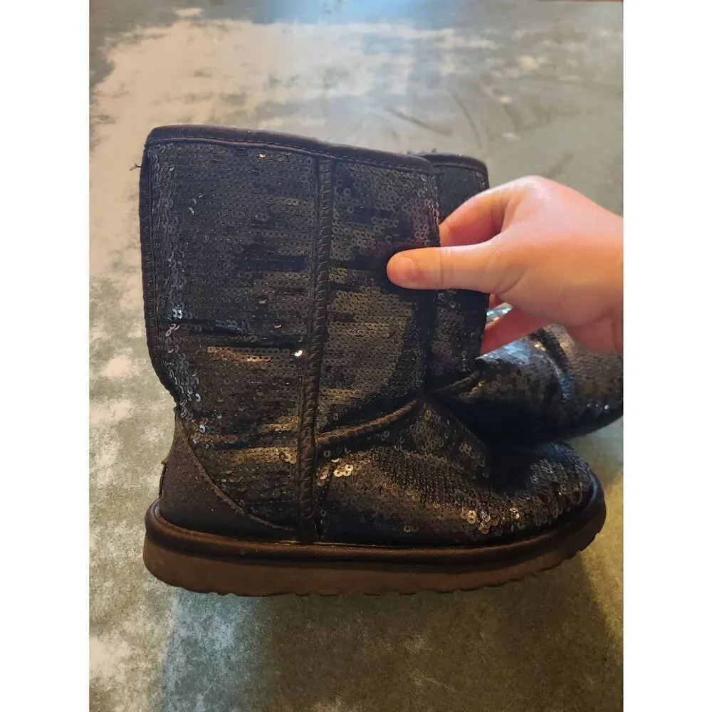UGG Classic Sparkle black Boots sz 6